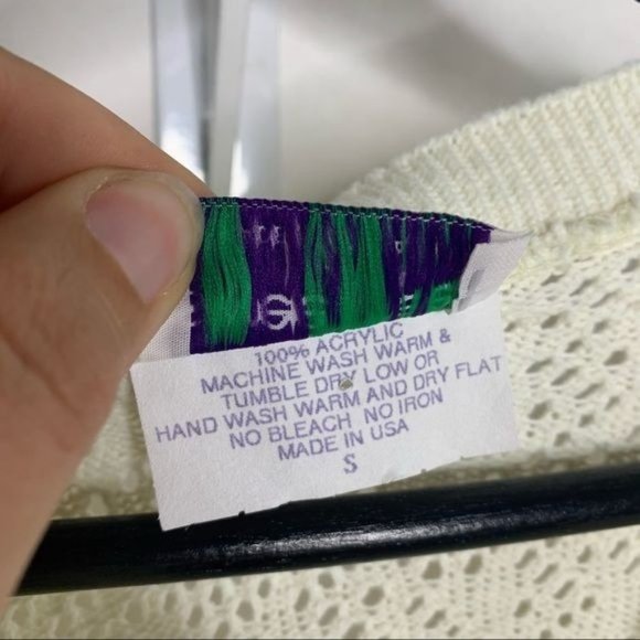 Vintage 90's Sweetree Loose Knit Cardigan Small - Picture 7 of 11